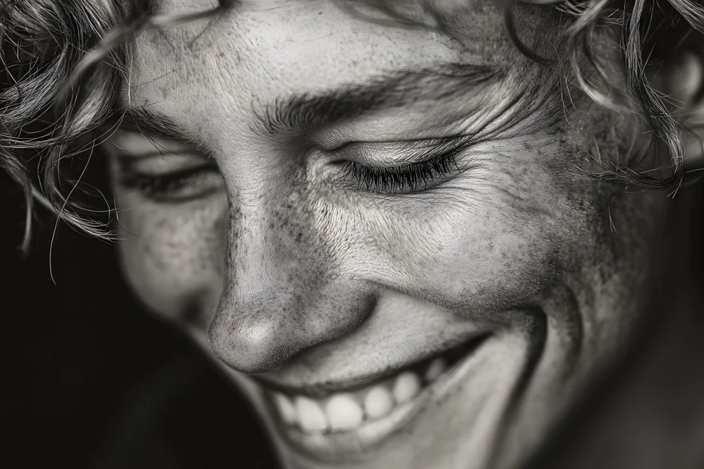Close-up of a smiling face